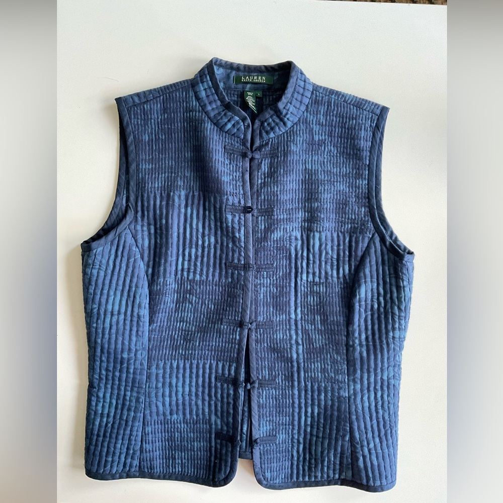 Ralph Lauren Blue Quilted Vest